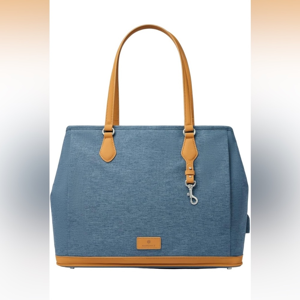 Nobadee Blue and Tan Travel Bag - Picture 3 of 6